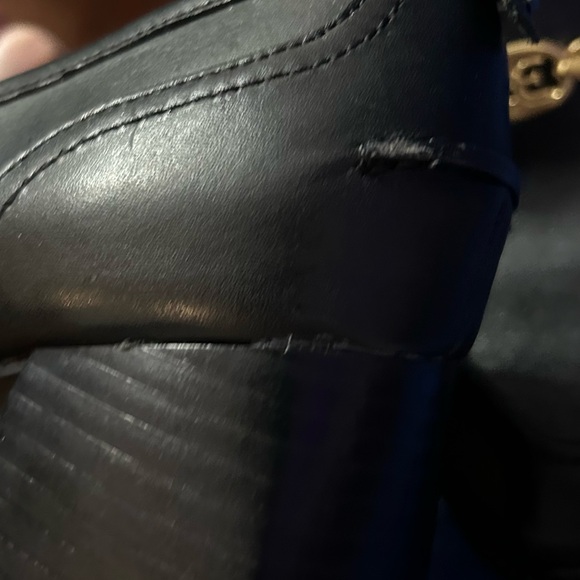 Sam Edelman Quincy Black Squared Toe Stacked High Heel Slip On Fashion Loafers - Picture 7 of 12